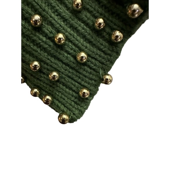 NWT VIVIEN FOREST Vintage 80s/90s Metallic Beaded  Cardigan Sweater - Medium - Picture 4 of 5